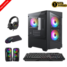Fast Gaming PC Bundle Core i5 16GB Ram 1TB+128GB SSD GT730 4GB Win 11 +Speakers