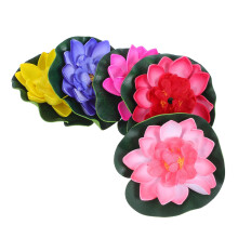 20 pcs artificial floating water lily EVA lotus pond decor 10cm