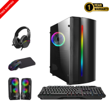 Fast Gaming PC Bundle Core i5 16GB Ram 1TB+128GB SSD GT730 4GB Win 11P +Speakers