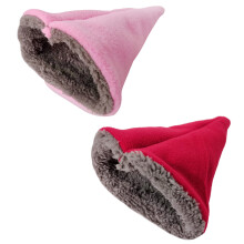 2pcs Warm Pet Sleep Cage Triangle Cotton Nest Bed