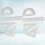 2 Set of 4pcs metal ruler protractor triangle plate 2