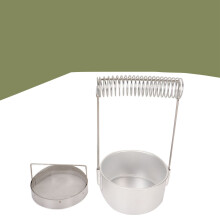 Aluminium Paint Brush Washer with Spring Holder, Detachable Light Strainer, 21x11.5x10.8cm