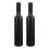 2 pcs empty red wine storage bottles with stoppers, black 1