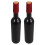 2 pcs empty red wine storage bottles with stoppers, black 6
