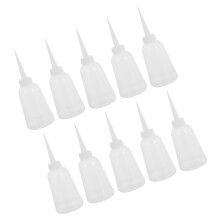 10 uds botellas plástico para aceite con boquilla estrecha y gotero