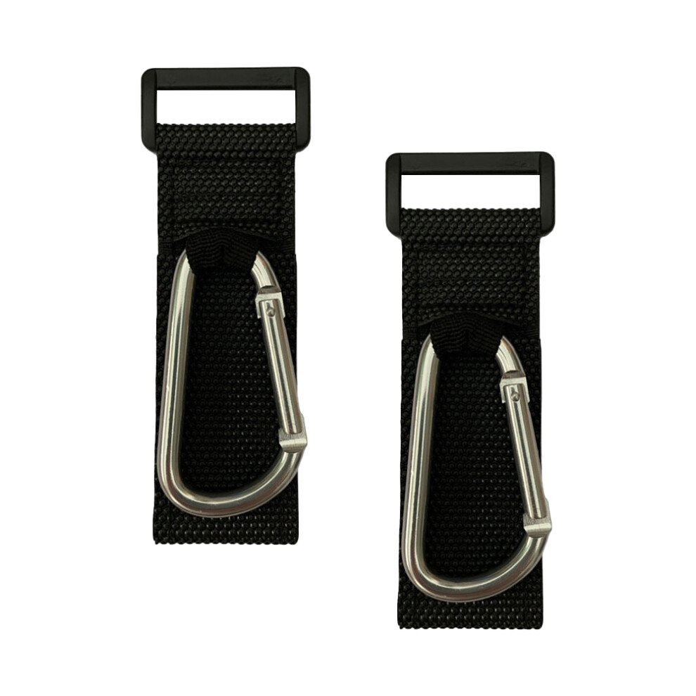 2Pcs Stroller Hanger Carabiner Hook Clip For Shopping Bags Villcase