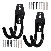 2pcs metal garden hose holder wall mounted bracket hanger