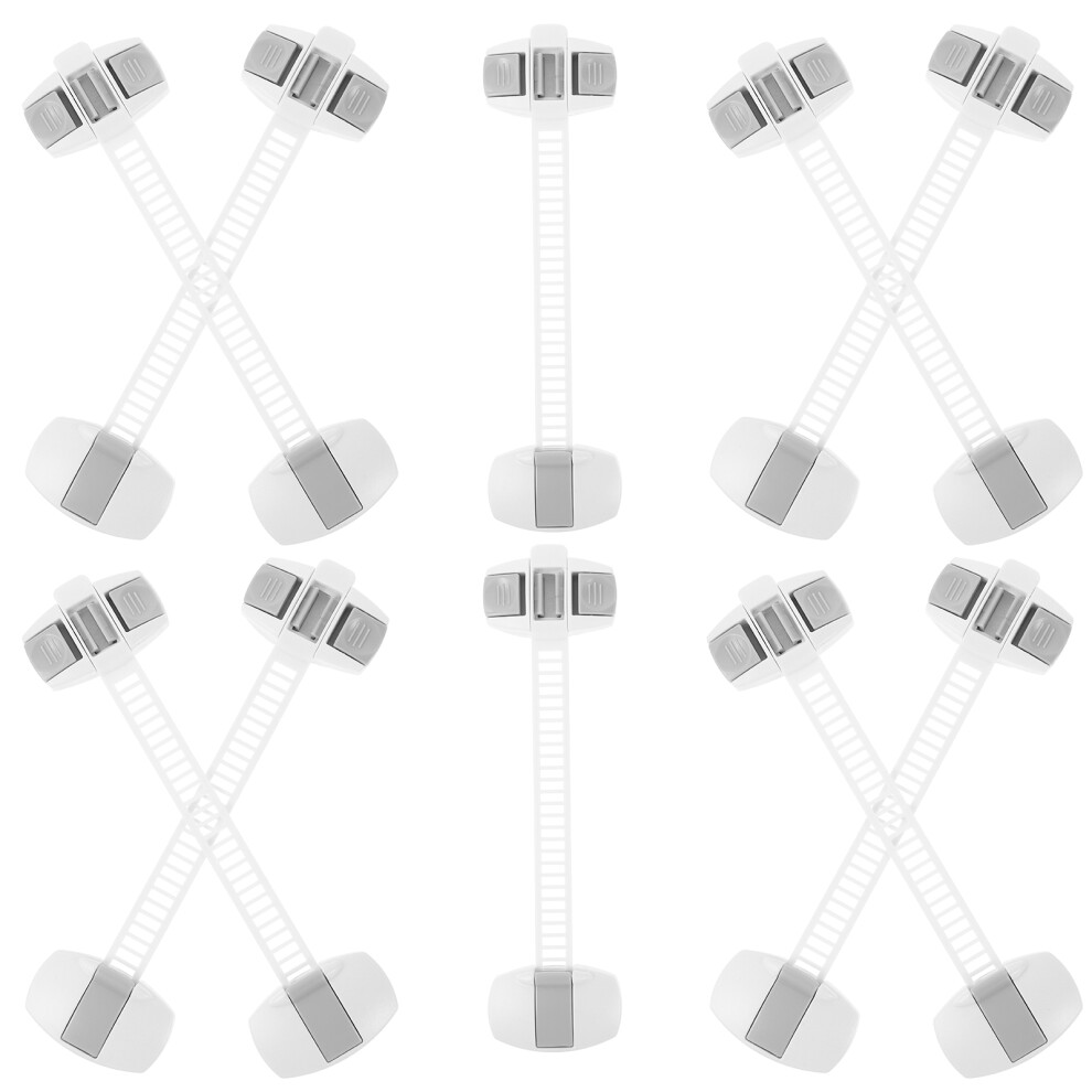 10 Pc Child Security Lock For Wardrobe Baby Anti Pinch Protection Grey Villcase