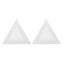 2pcs Triangle Stretched Canvas Boards for Oil Acrylic Painting