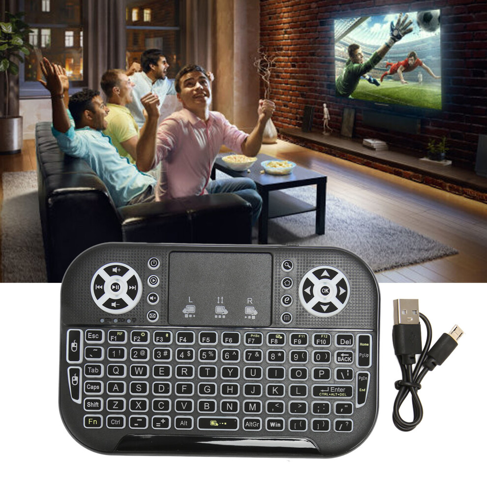 Mini Wireless Bluetooth Keyboard With Touchpad, 1020Mah, Black 4911351561675