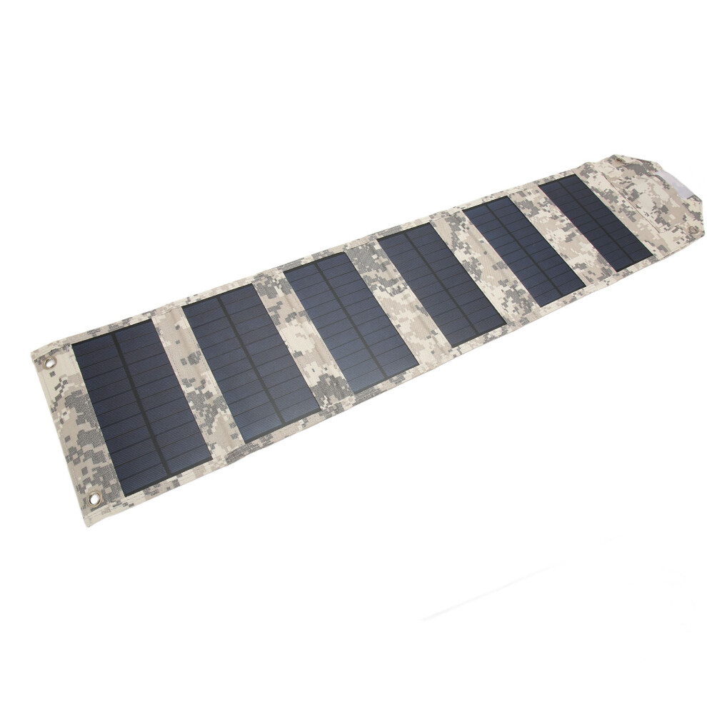 28W Portable Solar Panel Charger Waterproof Foldable Camouflage With Usb 3641351561740