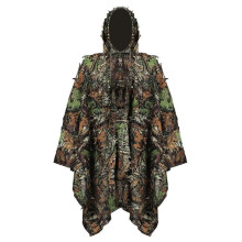 Jungle Camouflage Suit Ghillie Suit Camo Poncho One Size Green For Men Hunting Forest Camouflage Clothing