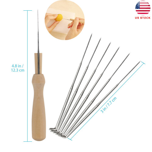 set of 7pcs felting needles with handle wool felt tool starter kit 2
