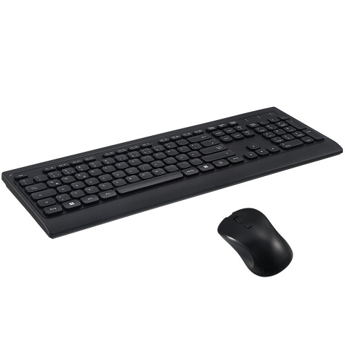 wireless keyboard and mouse set 2.4g quiet ergonomic for office