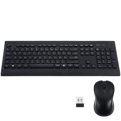 wireless keyboard and mouse set 2.4g quiet ergonomic for office 1