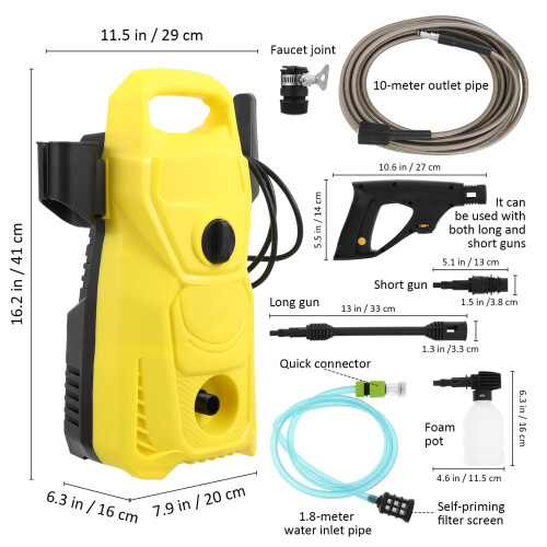 1Set Multi-Function Portable Pressure Washer for Garage Use 2