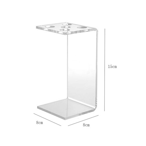 hair scissors storage rack transparent stand for combs and tools 1
