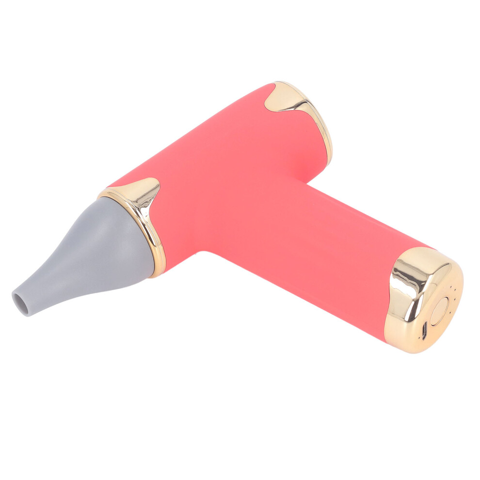 Red 60W Cordless Hair Dryer With 4 Gears, 1100Mah Battery,