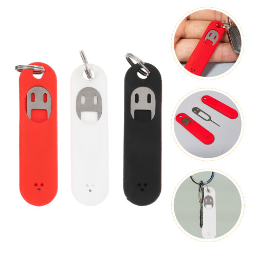 3pcs sim card removal tool with keychain 2