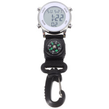 multipurpose hanging electronic pocket watch with clip for outdoor use