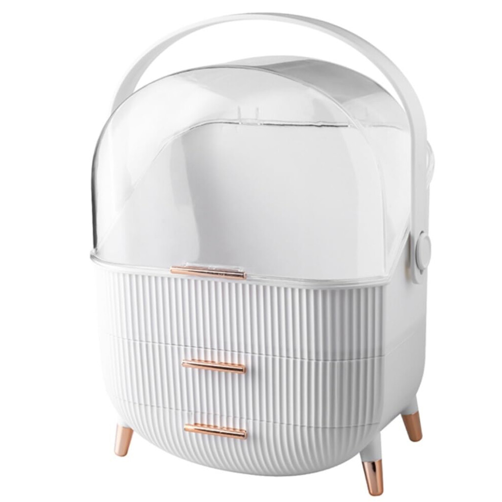 Desktop Makeup Organizer, Vanity Cosmetic Organizer, Portable Skincare Case, Dresser Multi-Function Makeup Storage