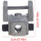 Scroll Saw Blades Holders 4-Piece Pin-Less Conversion Kit Metal Upper and Lower Blade Holders 3