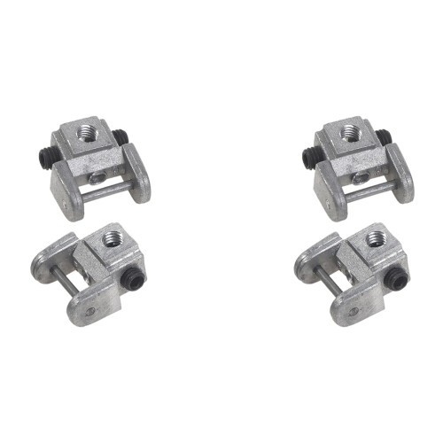 Scroll Saw Blades Holders 4-Piece Pin-Less Conversion Kit Metal Upper and Lower Blade Holders