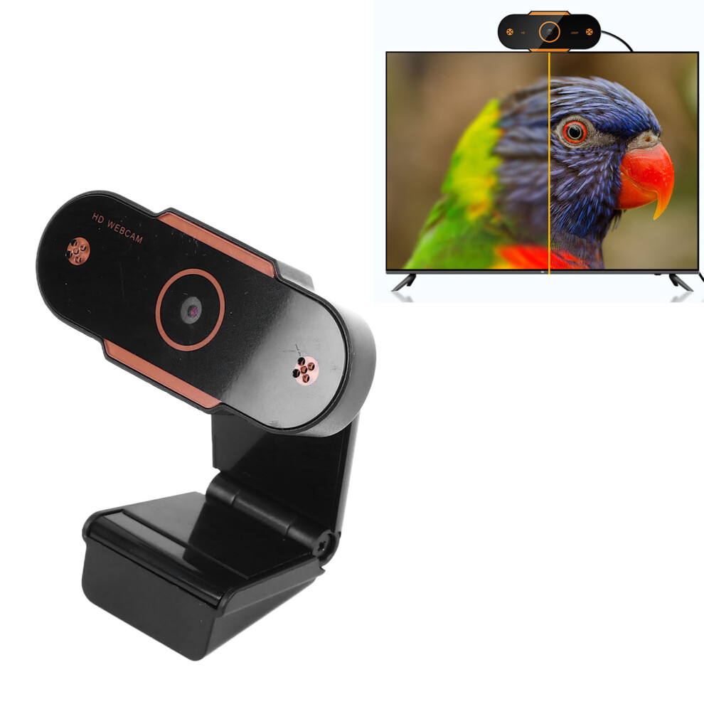 1080P 2K Live Streaming Camera For Conference & Online Class Orange 8781351563254