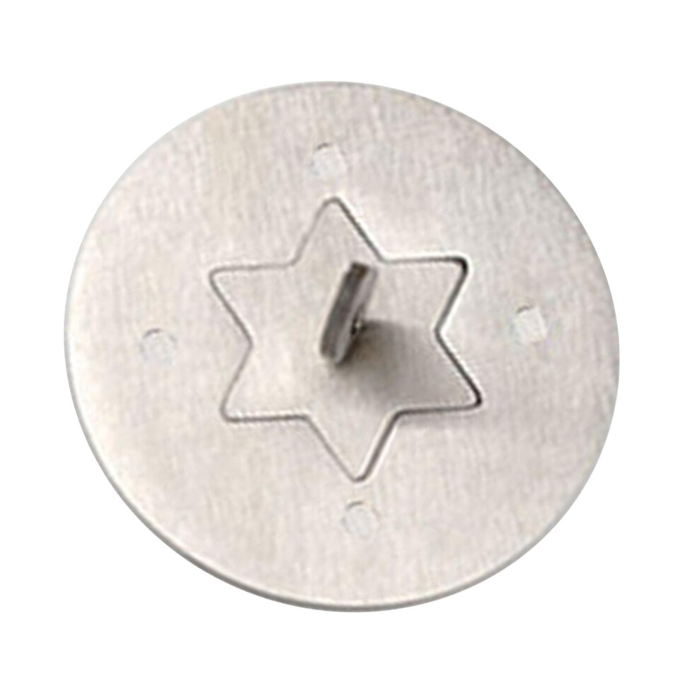 (Hexagonal Star, L) Scented Candle Toppers Stainless Steel Jar Candle Lid Cover Is-image-OPC-PKPRTFN-NEW