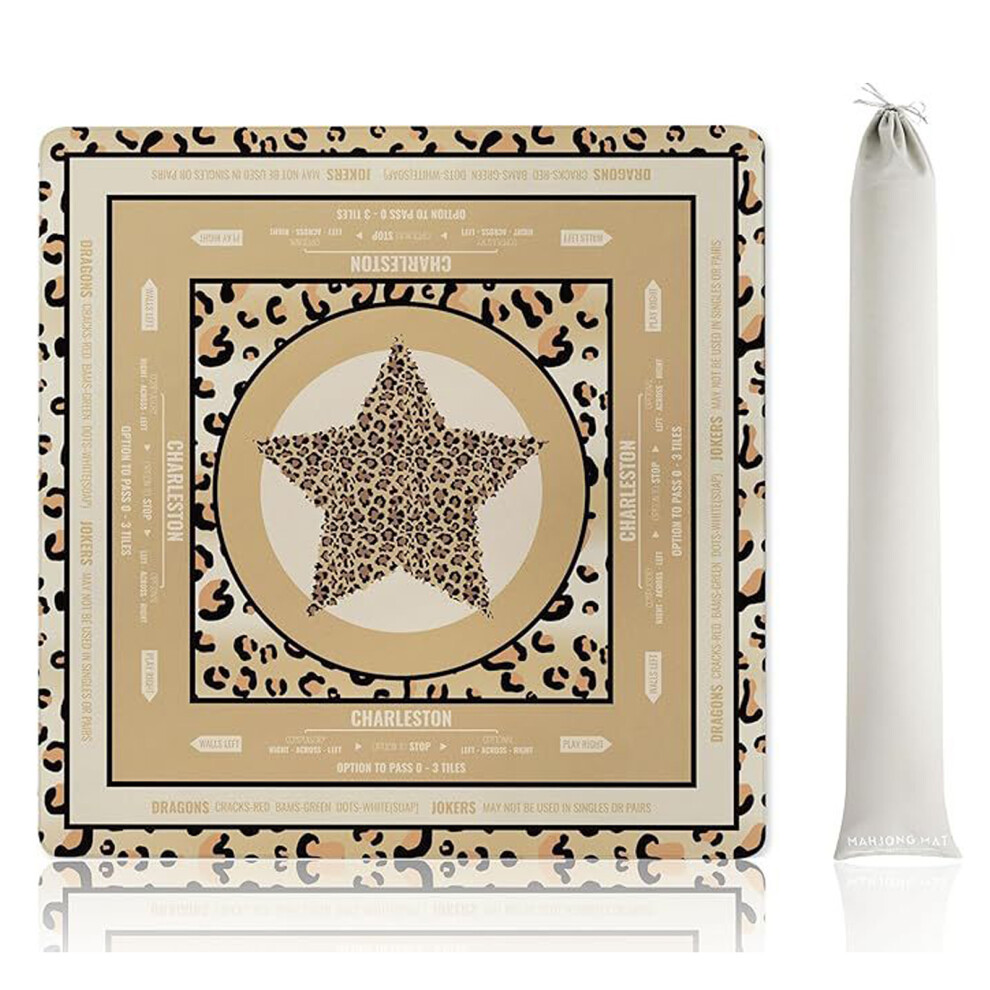 (6, 80x80cm) Flexible Elastic Mahjong Mat With Reinforced Lock Seam Edge Prevent-image-OPC-PKPRZBD-NEW