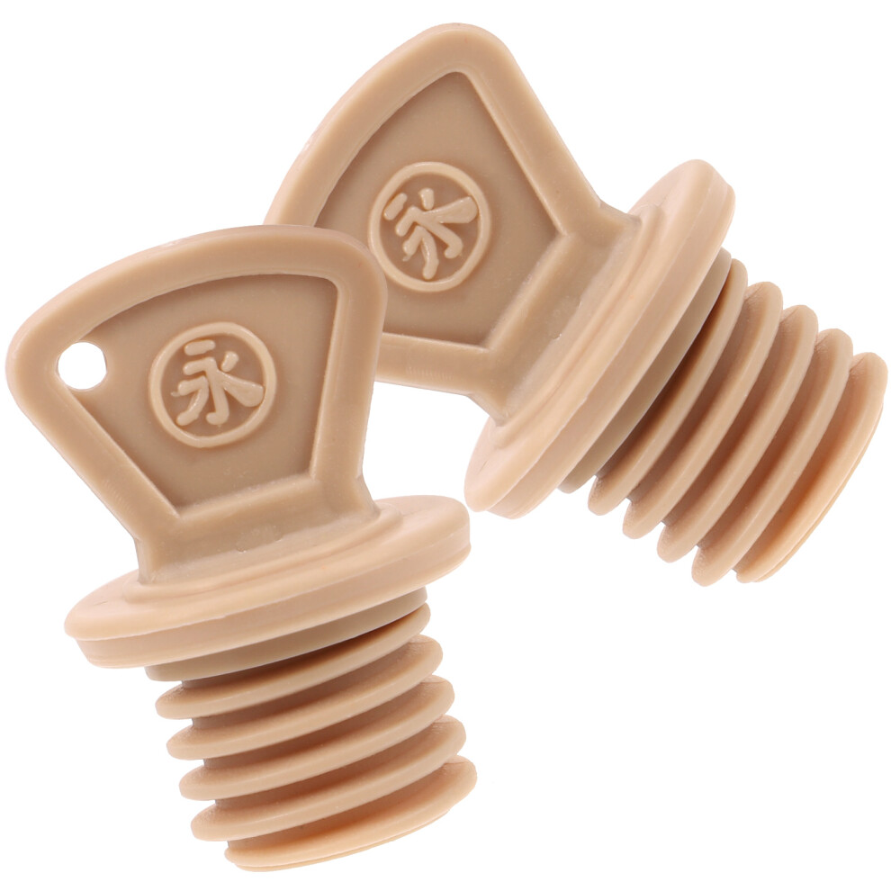 Totority 2Pcs Reusable Anti-Leak Hot Water Bottle Stopper Replacement Cap