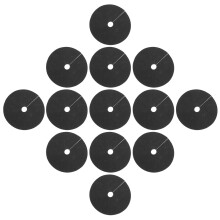 40Pcs Sturdy Black Control Cloth Rings for Tree Protection and Weeding