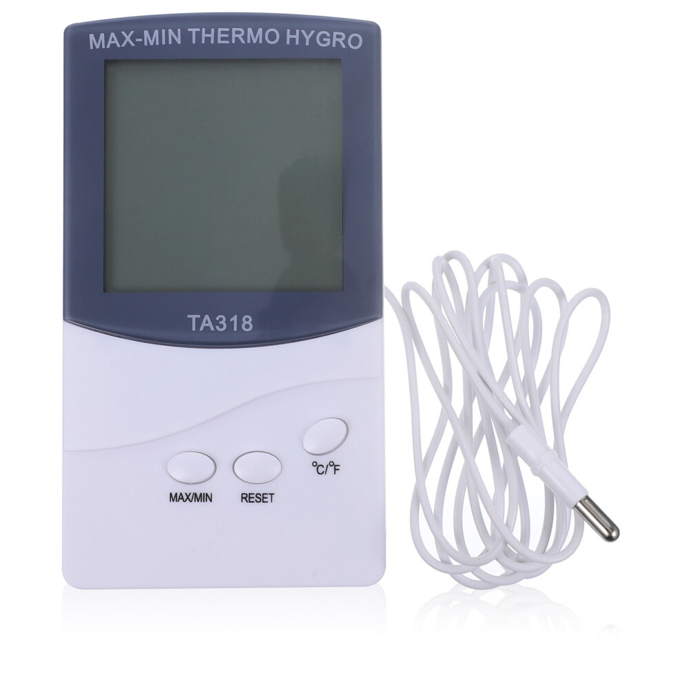 Vaguelly Digital Lcd Thermometer Hygrometer With Temp Humidity Alarm Clock