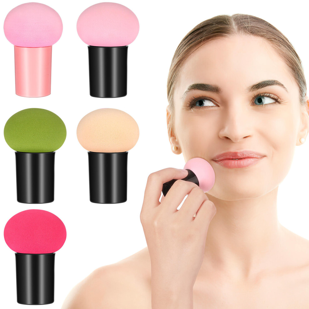 Villcase 5 Pcs Mushroom Head Powder For Foundation And Face Makeup