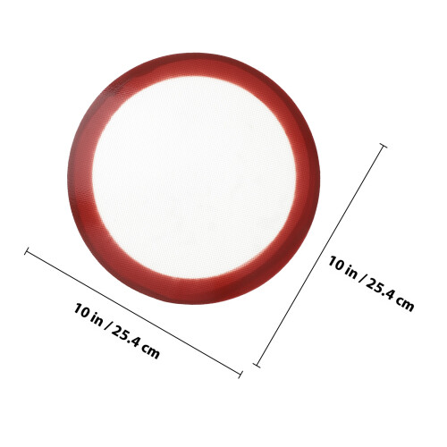 silicone round baking mat non-stick heat resistant 254mm 1