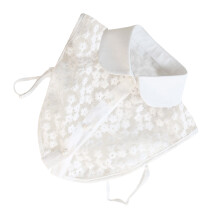 women's floral detachable cotton lace collar blouse accessory white