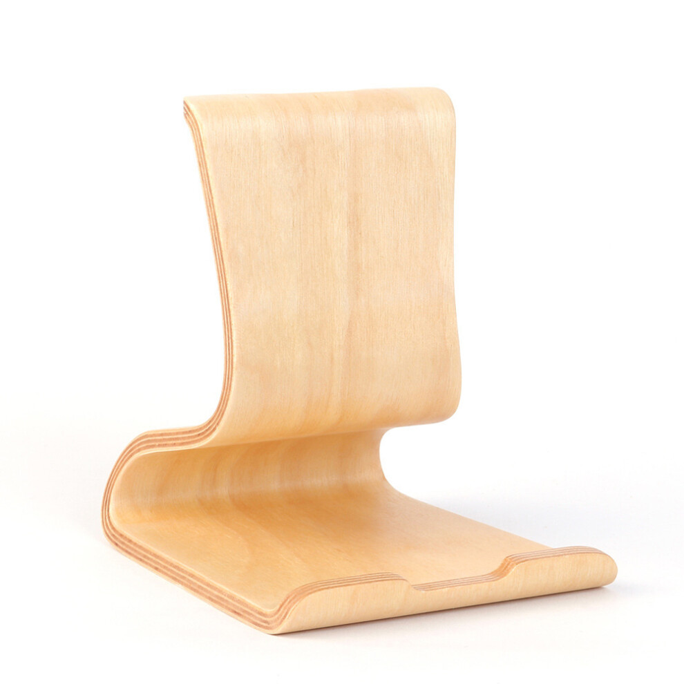 Creative Lazy Person Wooden Phone Rack Beige 3263742766437