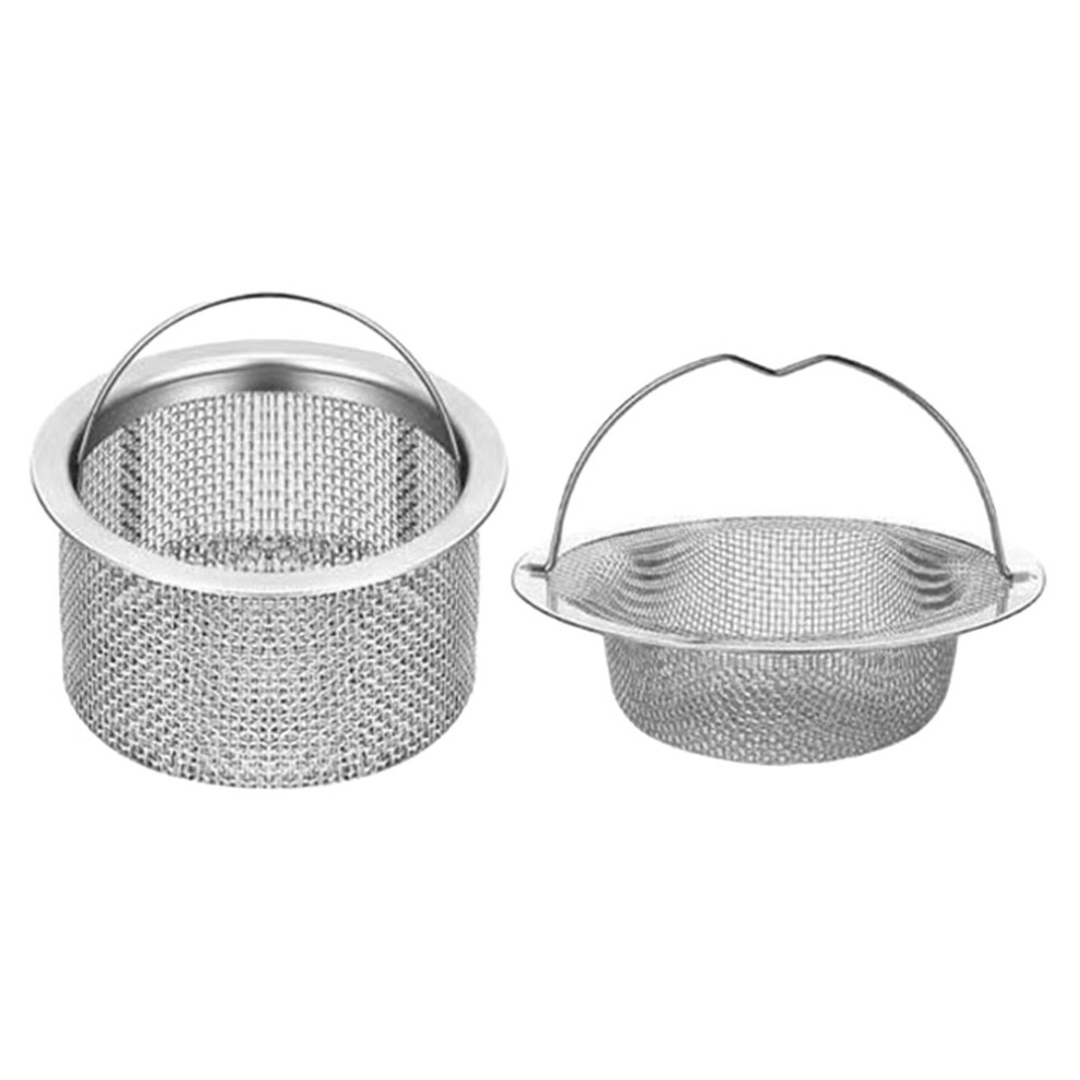 2Pcs Stainless Steel Kitchen Sink Strainer Basket Drain Filter 3262402815829