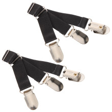 2pcs adjustable garter strap shirt stay sock clamp buckle for women