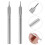 2pcs durable paper quilling pens for diy crafts, silver 3