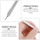 2pcs durable paper quilling pens for diy crafts, silver 9