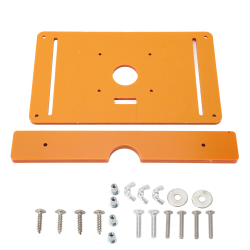 Router Table Plate for Woodworking - Engineering Plastic Insert & Accessories 1