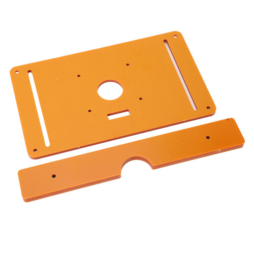 Router Table Plate for Woodworking - Engineering Plastic Insert & Accessories