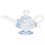 3Pcs Vintage Acrylic Lamp Models -Blue Decorative Home Table 3
