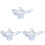3Pcs Vintage Acrylic Lamp Models -Blue Decorative Home Table 4