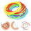 25 braccialetti silicone e , anni '80 6