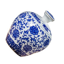 Ceramic Wine Holder Hand Painted With Plug Elegant Jin Porcelain Wine Pot For Chinese Spirits Easy To Clean And Maintain