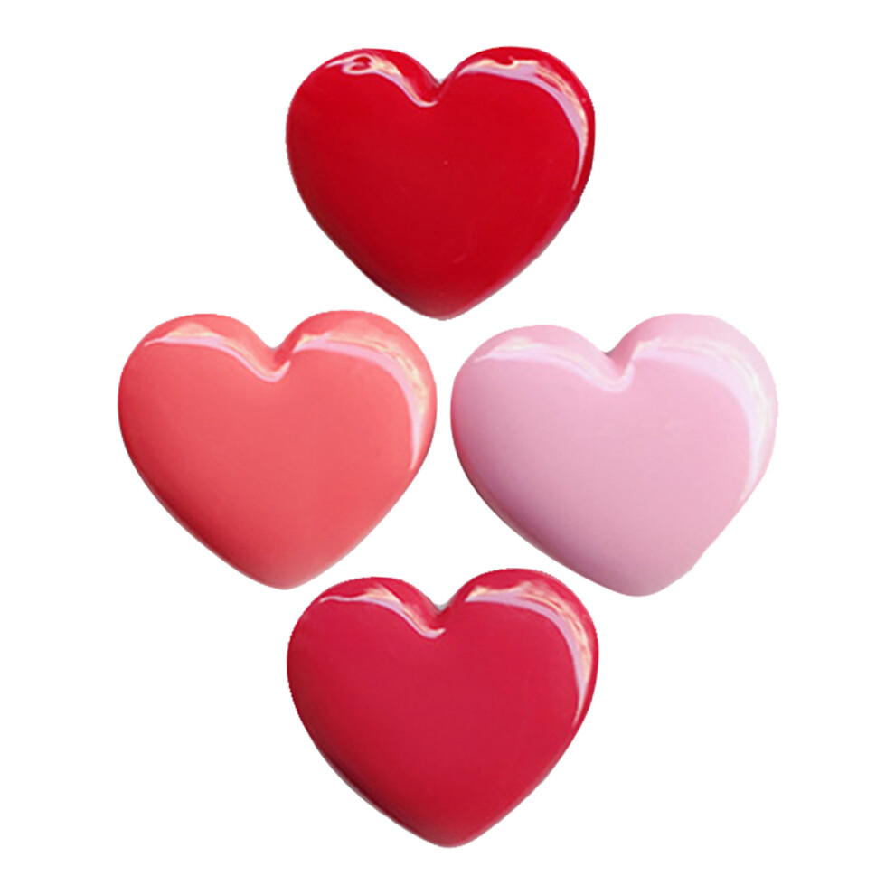 Iplusmile Cream 4Pcs Refillable Heart-Shaped Case For Lipstick And Lip Balm