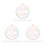 30 Pcs Clear Iridescent Shatterproof Ornament Balls for Christmas Tree 5