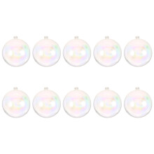 30 Pcs Clear Iridescent Shatterproof Ornament Balls for Christmas Tree